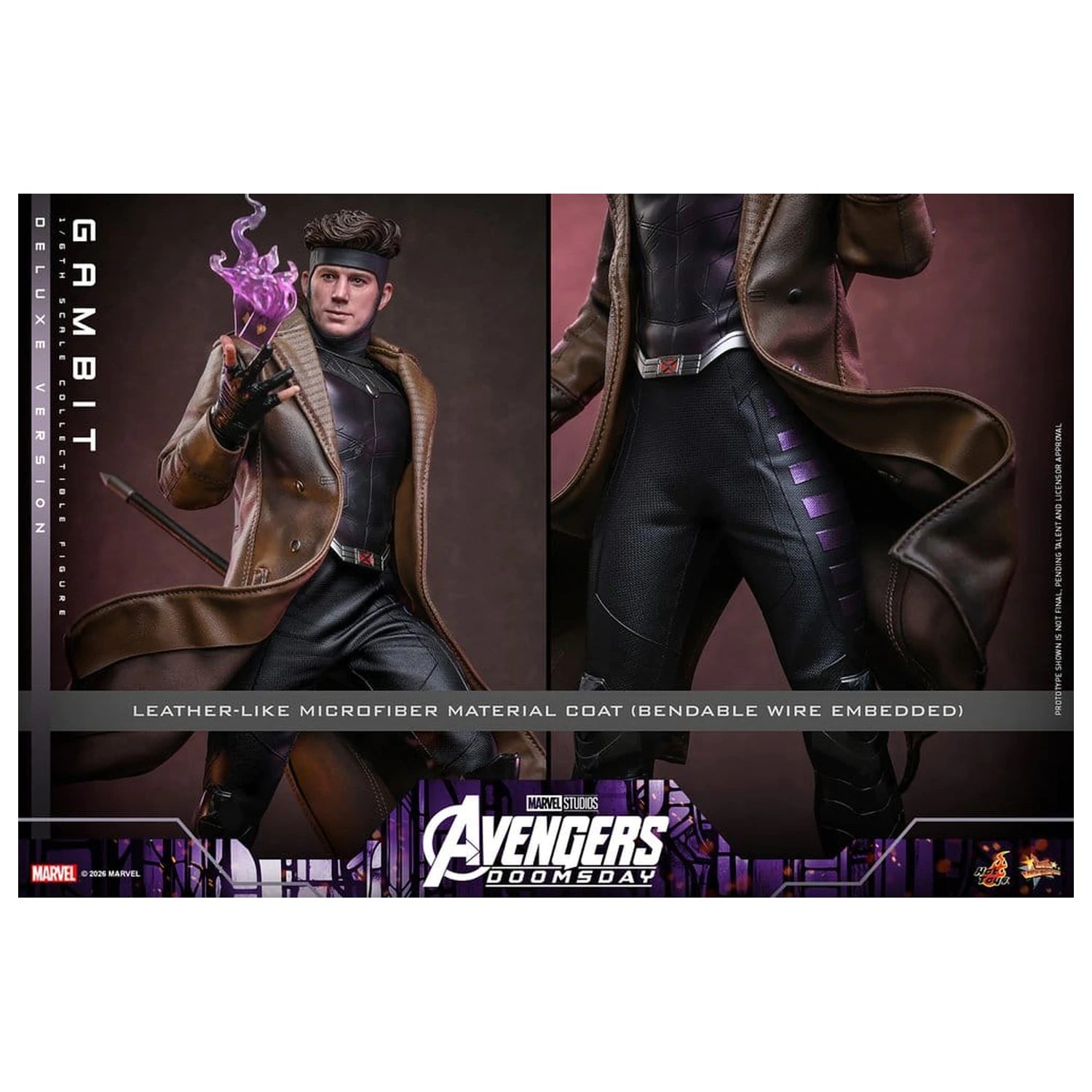 Avengers: Doomsday Movie Masterpiece figurina de actiune 1/6 Gambit (Deluxe Version) 31 cm poza produsului