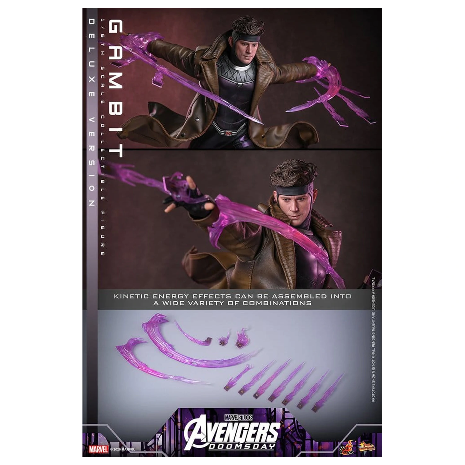 Avengers: Doomsday Movie Masterpiece figurina de actiune 1/6 Gambit (Deluxe Version) 31 cm poza produsului