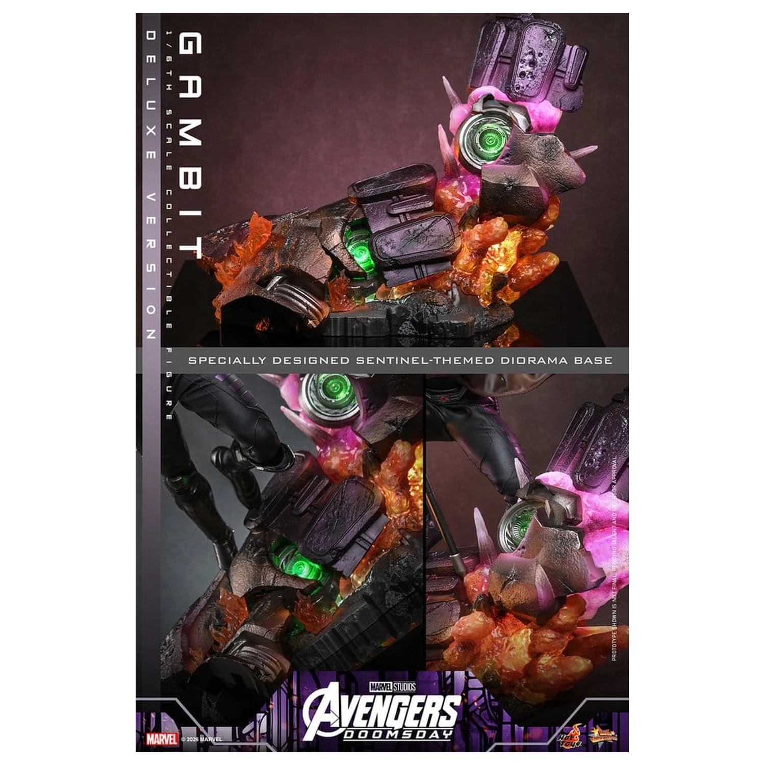 Avengers: Doomsday Movie Masterpiece figurina de actiune 1/6 Gambit (Deluxe Version) 31 cm poza produsului