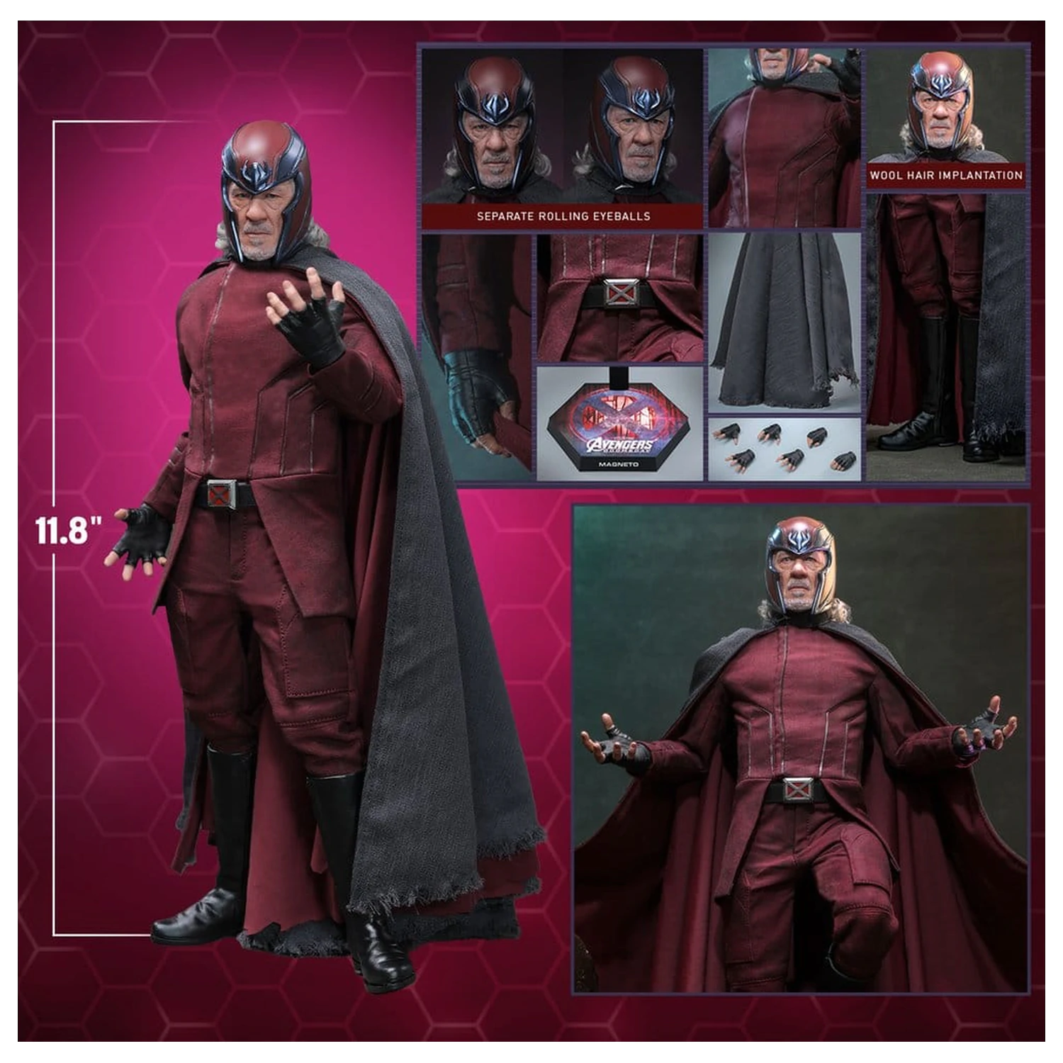 Avengers: Doomsday Movie Masterpiece figurina de actiune 1/6 Magneto 30 cm poza produsului