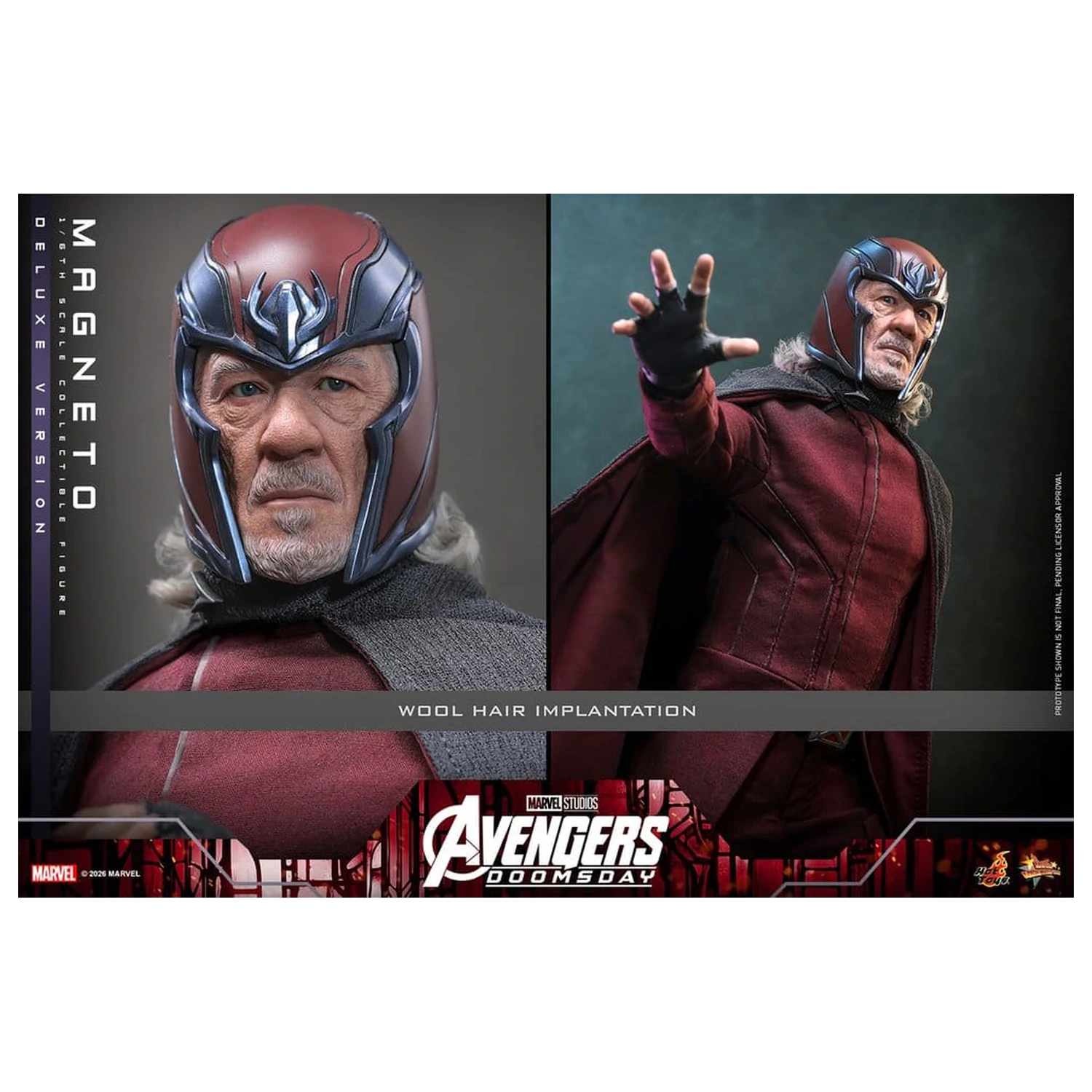 Avengers: Doomsday Movie Masterpiece figurina de actiune 1/6 Magneto (Deluxe Version) 30 cm poza produsului