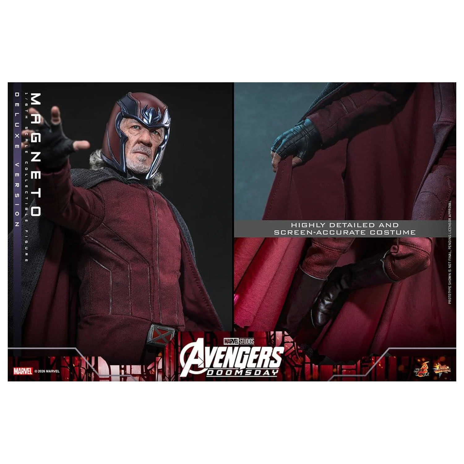 Avengers: Doomsday Movie Masterpiece figurina de actiune 1/6 Magneto (Deluxe Version) 30 cm poza produsului