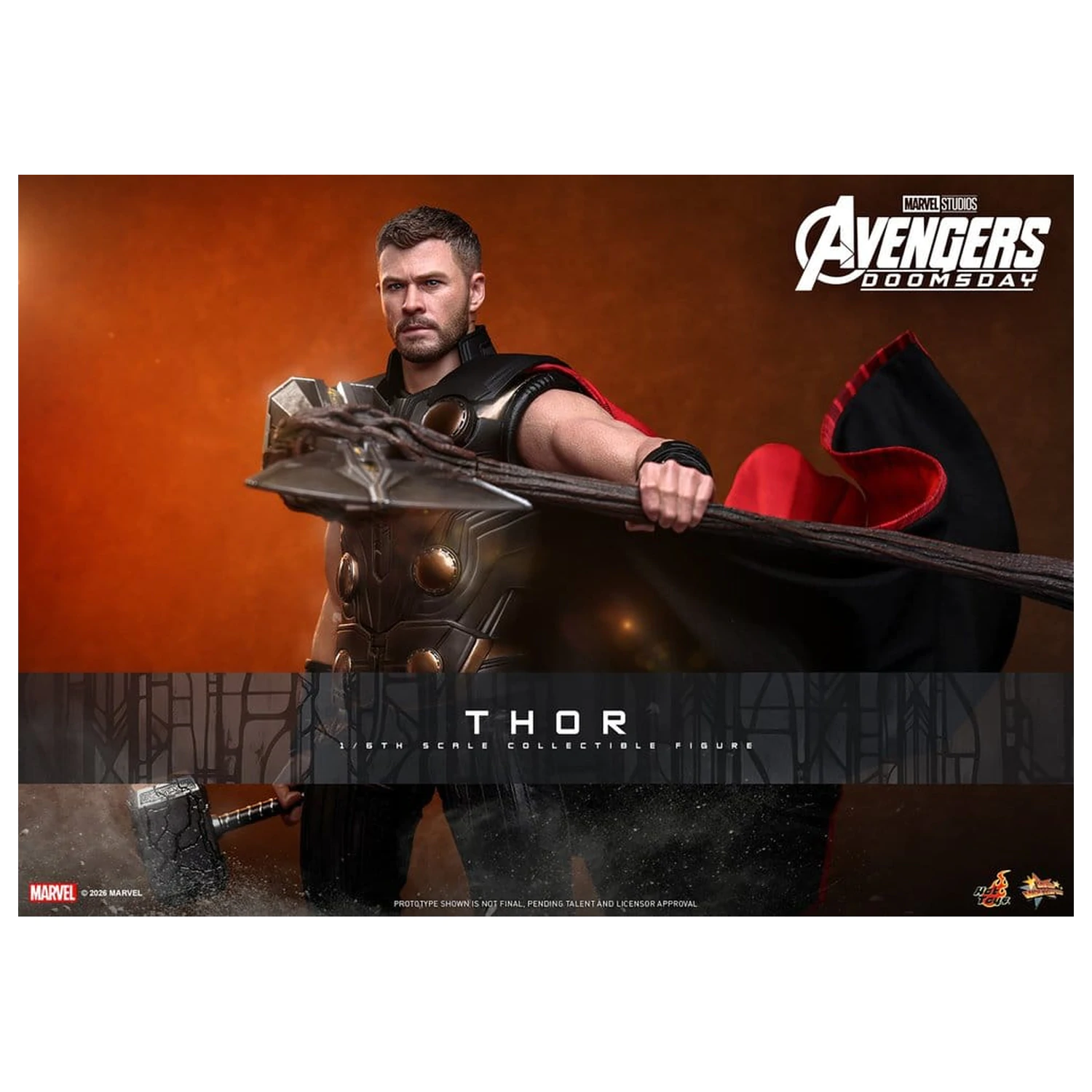 Avengers: Doomsday Movie Masterpiece figurina de actiune 1/6 Thor 32 cm poza produsului