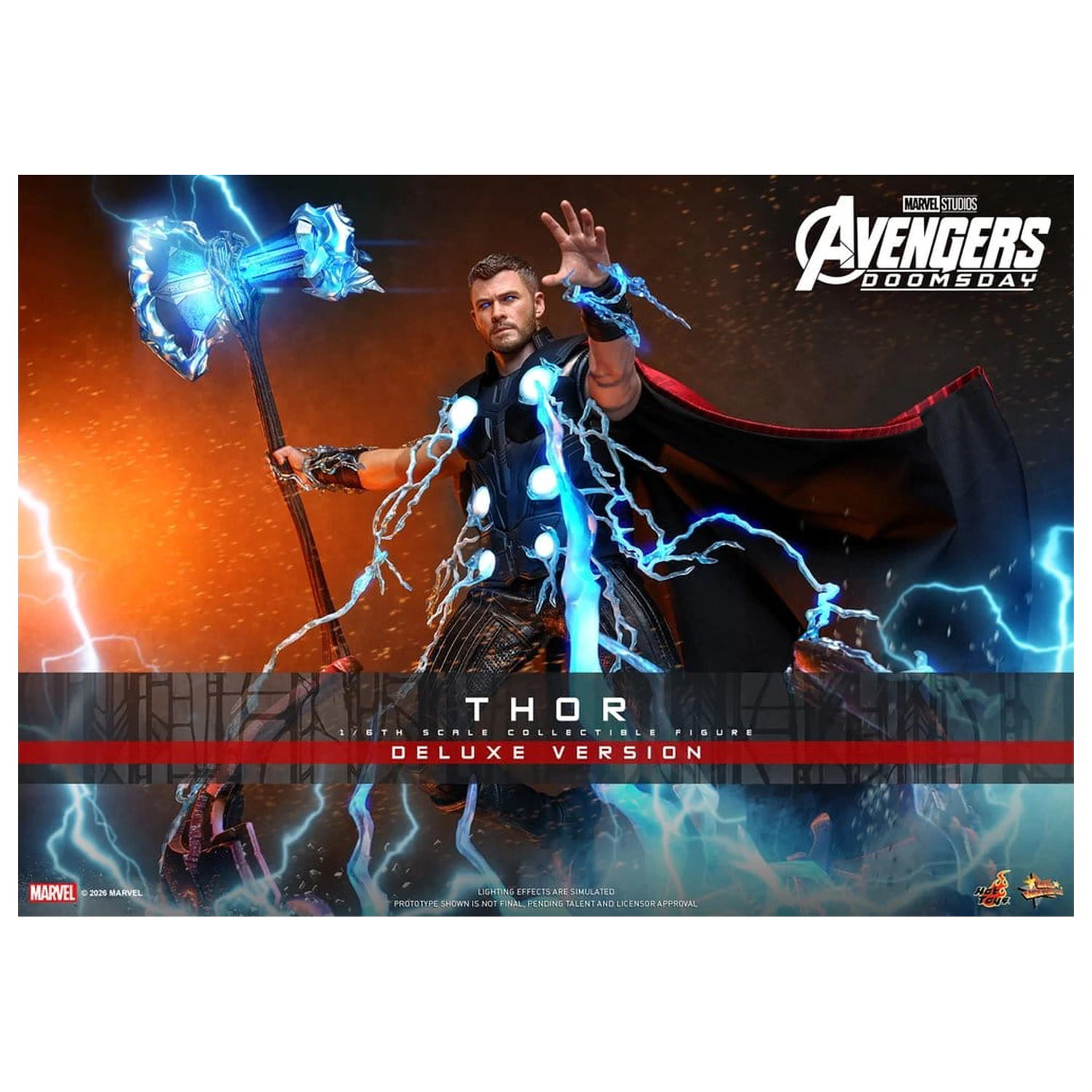 Avengers: Doomsday Movie Masterpiece figurina de actiune 1/6 Thor (Deluxe Version) 32 cm poza produsului