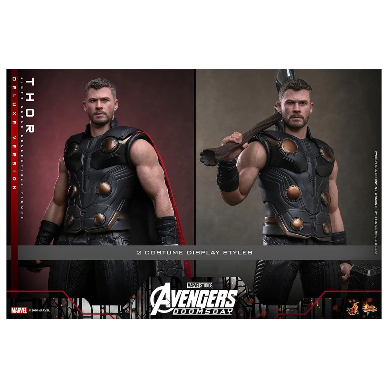 Avengers: Doomsday Movie Masterpiece figurina de actiune 1/6 Thor (Deluxe Version) 32 cm poza produsului
