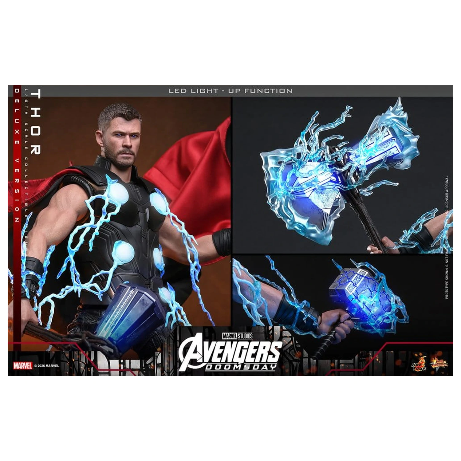 Avengers: Doomsday Movie Masterpiece figurina de actiune 1/6 Thor (Deluxe Version) 32 cm poza produsului