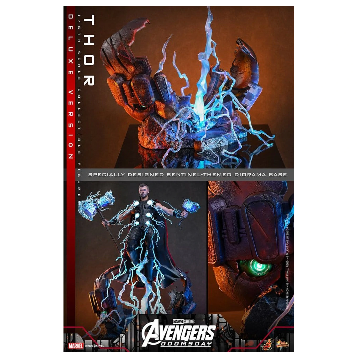 Avengers: Doomsday Movie Masterpiece figurina de actiune 1/6 Thor (Deluxe Version) 32 cm poza produsului