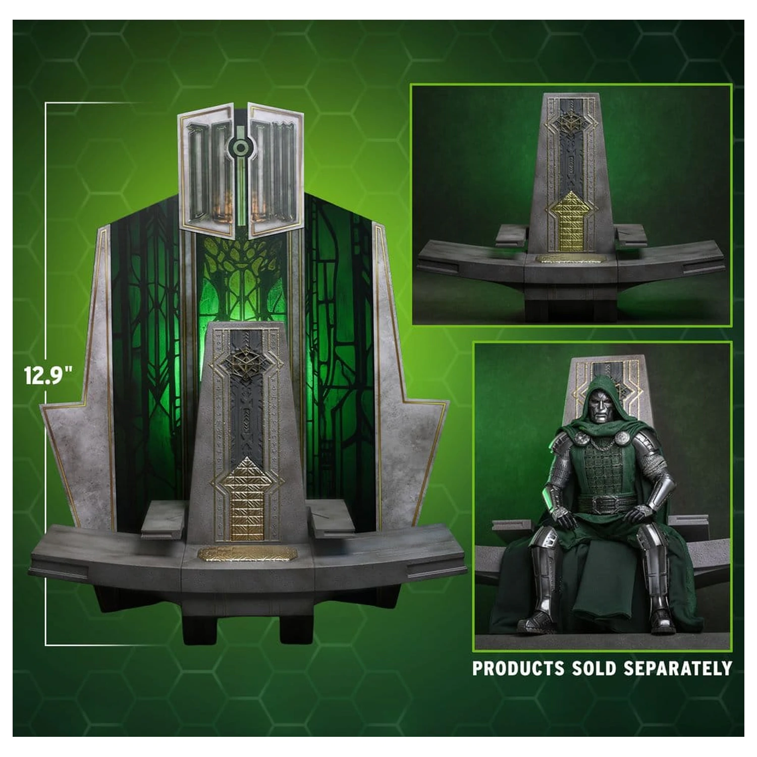Avengers: Doomsday Movie Masterpiece figurina de actiune accesoriu 1/6 Doom's Throne 33 cm poza produsului