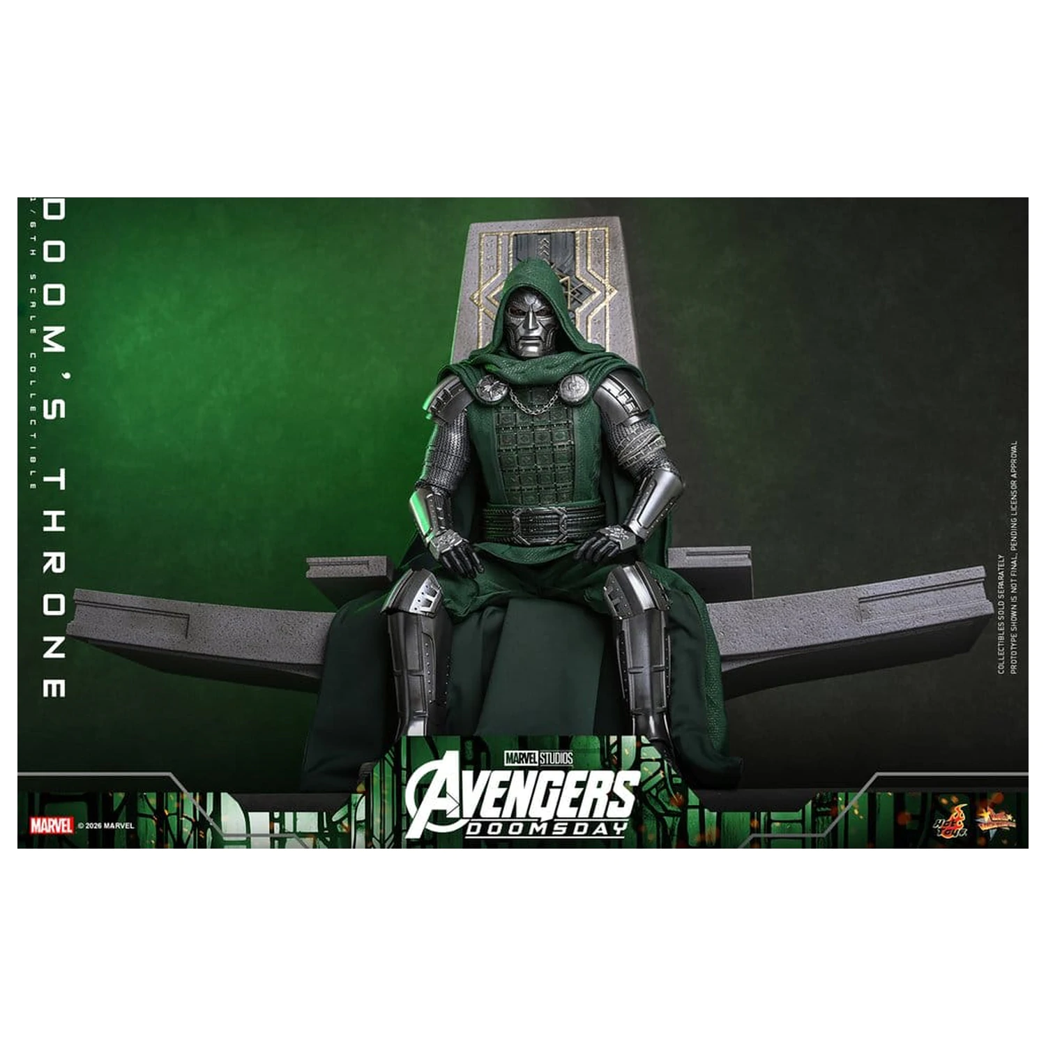 Avengers: Doomsday Movie Masterpiece figurina de actiune accesoriu 1/6 Doom's Throne 33 cm poza produsului