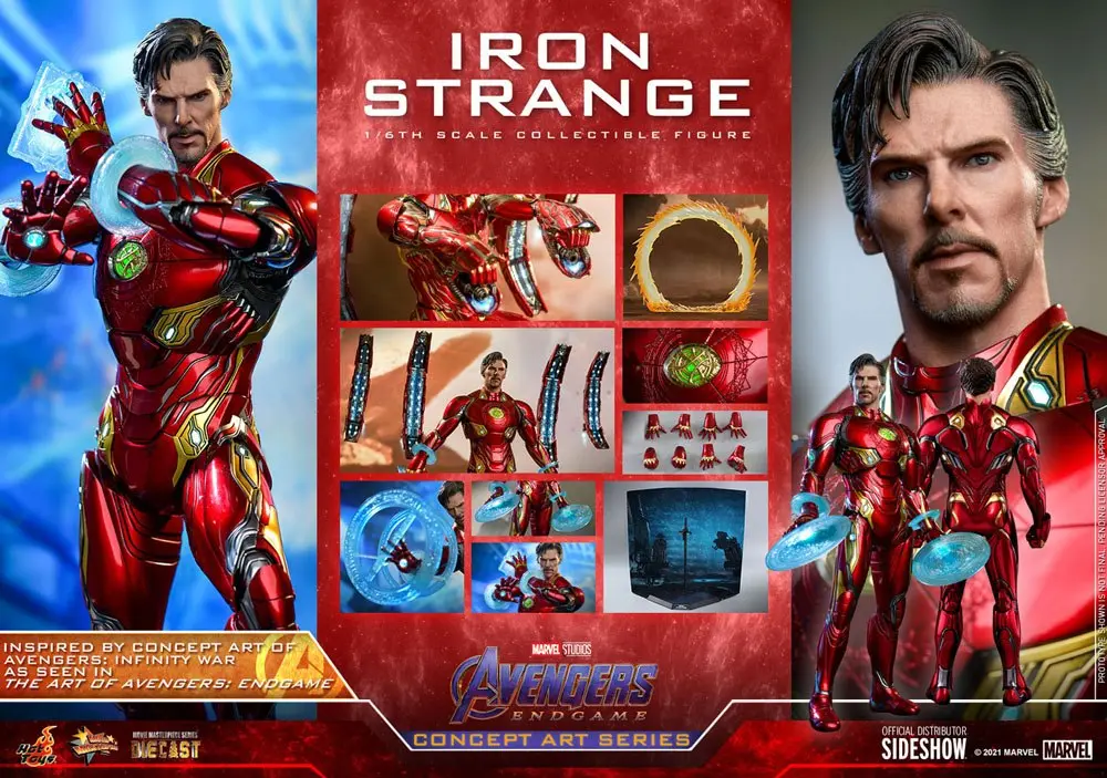 Avengers: Endgame Concept Art Series figurină de acțiune PVC 1/6 Iron Strange 32 cm poza produsului