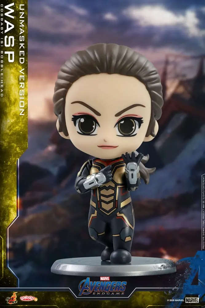 Avengers: Endgame Cosbaby (S) Figurina Mini The Wasp (Versiunea Fără Mască) 10 cm poza produsului