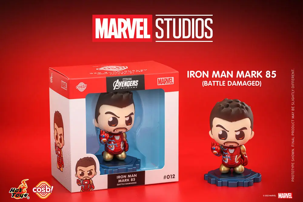 Avengers: Endgame Cosbi Figurina Mini Iron Man Mark 85 (Battle) 8 cm poza produsului
