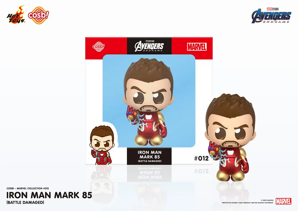 Avengers: Endgame Cosbi Figurina Mini Iron Man Mark 85 (Battle) 8 cm poza produsului