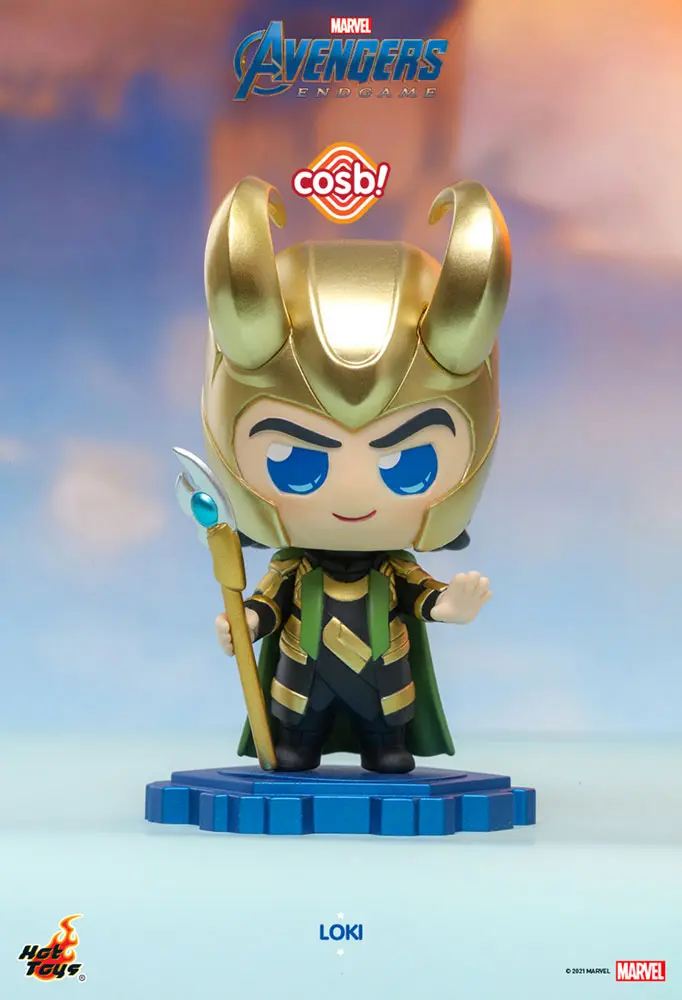 Avengers: Endgame Cosbi Mini Figurina Loki 8 cm poza produsului