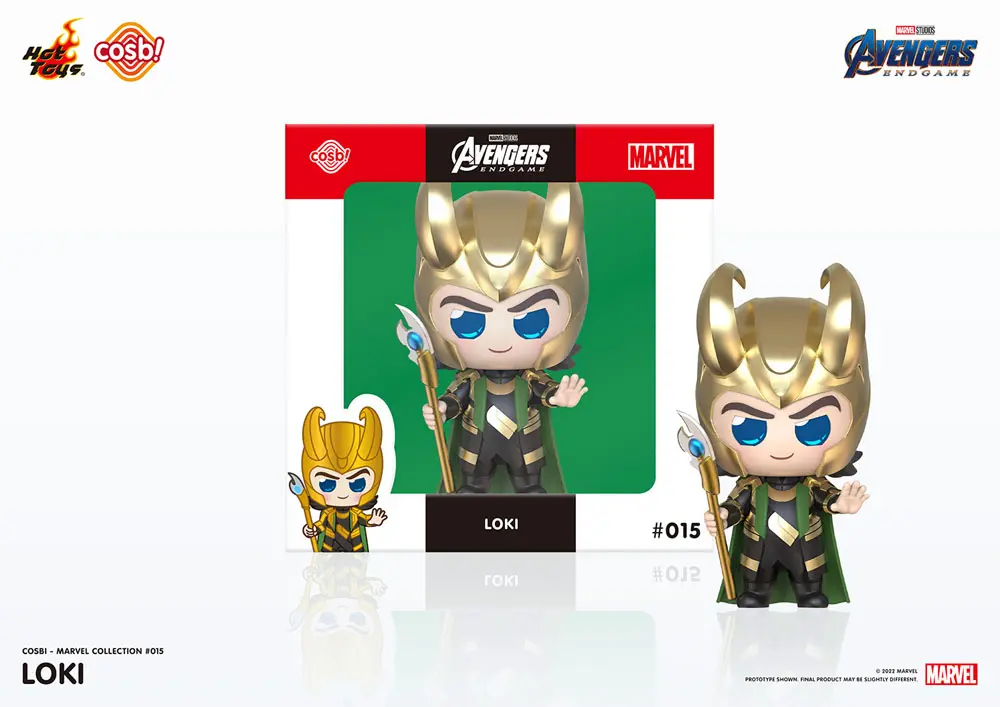 Avengers: Endgame Cosbi Mini Figurina Loki 8 cm poza produsului