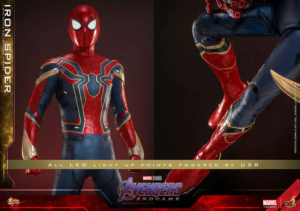 Avengers: Endgame Movie Masterpiece figurină de acțiune 1/6 Iron Spider 28 cm poza produsului