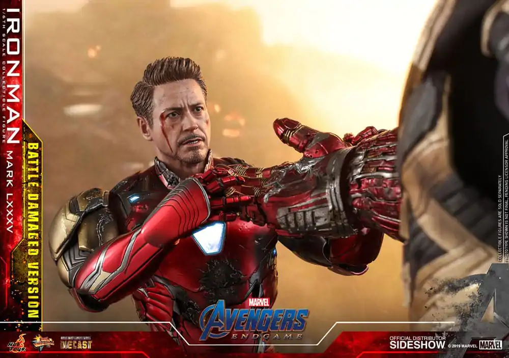 Avengers: Endgame Movie Masterpiece Diecast Figurina de actiune 1/6 Iron Man Mark LXXXV (Battle Damaged Version) Special Edition 32 cm poza produsului