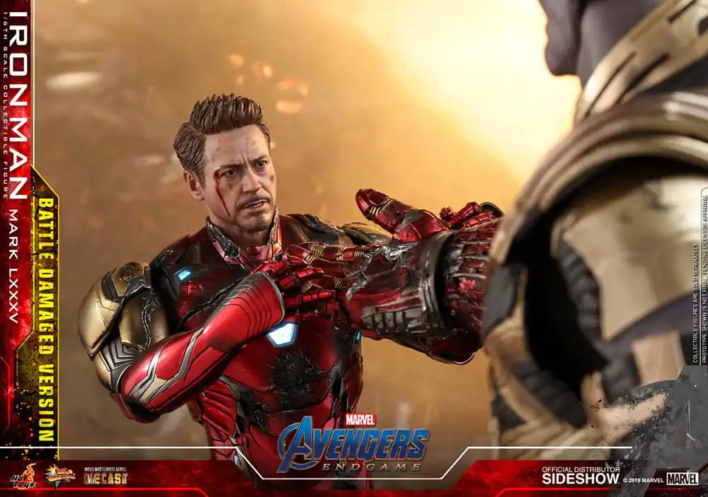 Avengers: Endgame Movie Masterpiece Diecast Figurina de actiune 1/6 Iron Man Mark LXXXV (Battle Damaged Version) Special Edition 32 cm poza produsului
