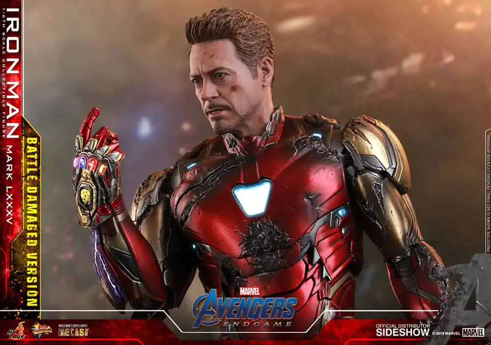 Avengers: Endgame Movie Masterpiece Diecast Figurina de actiune 1/6 Iron Man Mark LXXXV (Battle Damaged Version) Special Edition 32 cm poza produsului