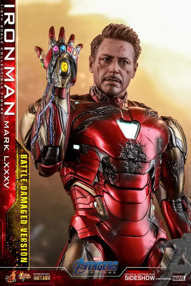 Avengers: Endgame Movie Masterpiece Diecast Figurina de actiune 1/6 Iron Man Mark LXXXV (Battle Damaged Version) Special Edition 32 cm poza produsului