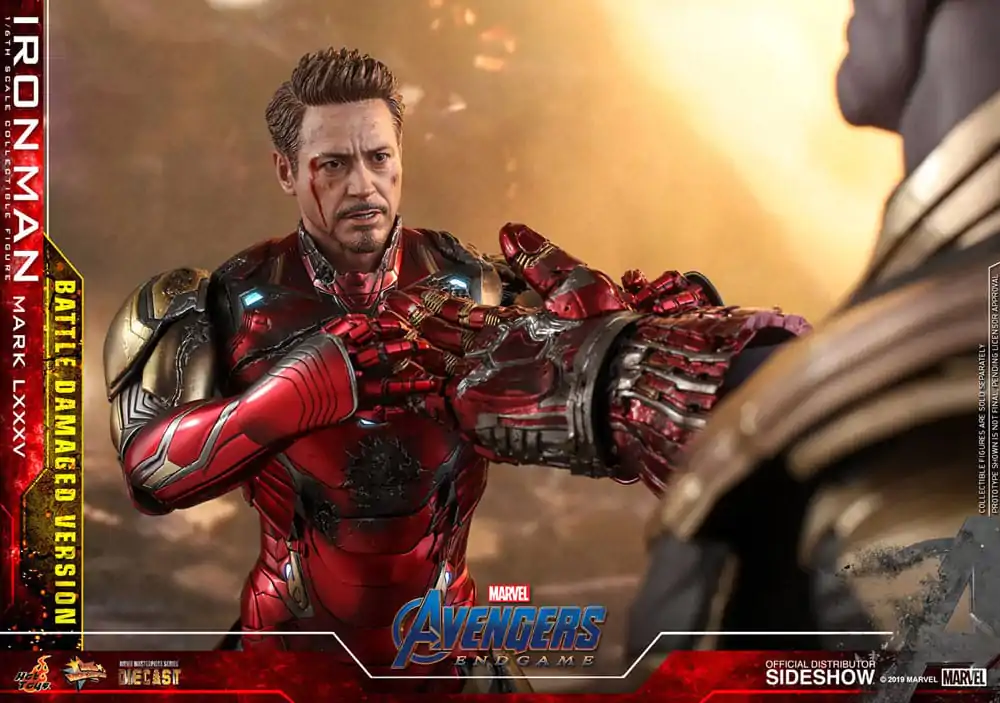 Avengers: Endgame Movie Masterpiece Diecast Figurina de actiune 1/6 Iron Man Mark LXXXV (Battle Damaged Version) Special Edition 32 cm poza produsului