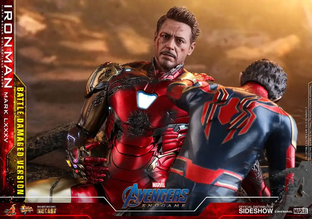 Avengers: Endgame Movie Masterpiece Diecast Figurina de actiune 1/6 Iron Man Mark LXXXV (Battle Damaged Version) Special Edition 32 cm poza produsului