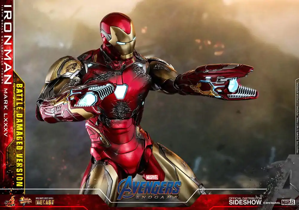 Avengers: Endgame Movie Masterpiece Diecast Figurina de actiune 1/6 Iron Man Mark LXXXV (Battle Damaged Version) Special Edition 32 cm poza produsului