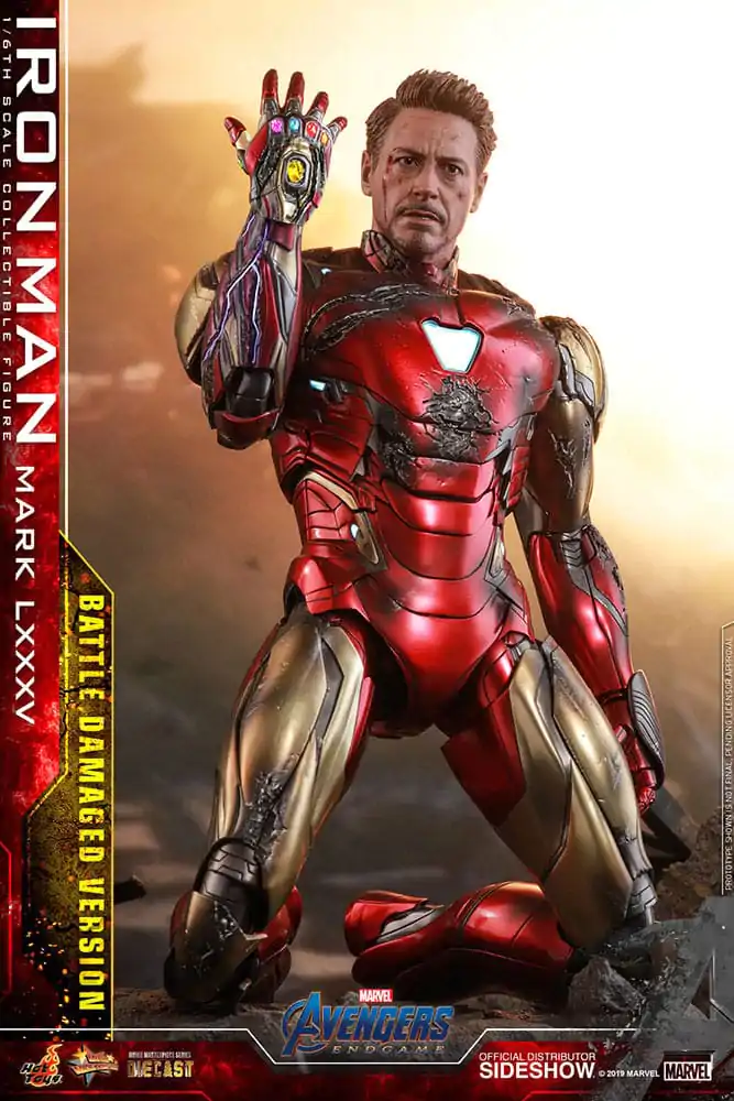 Avengers: Endgame Movie Masterpiece Diecast Figurina de actiune 1/6 Iron Man Mark LXXXV (Battle Damaged Version) Special Edition 32 cm poza produsului
