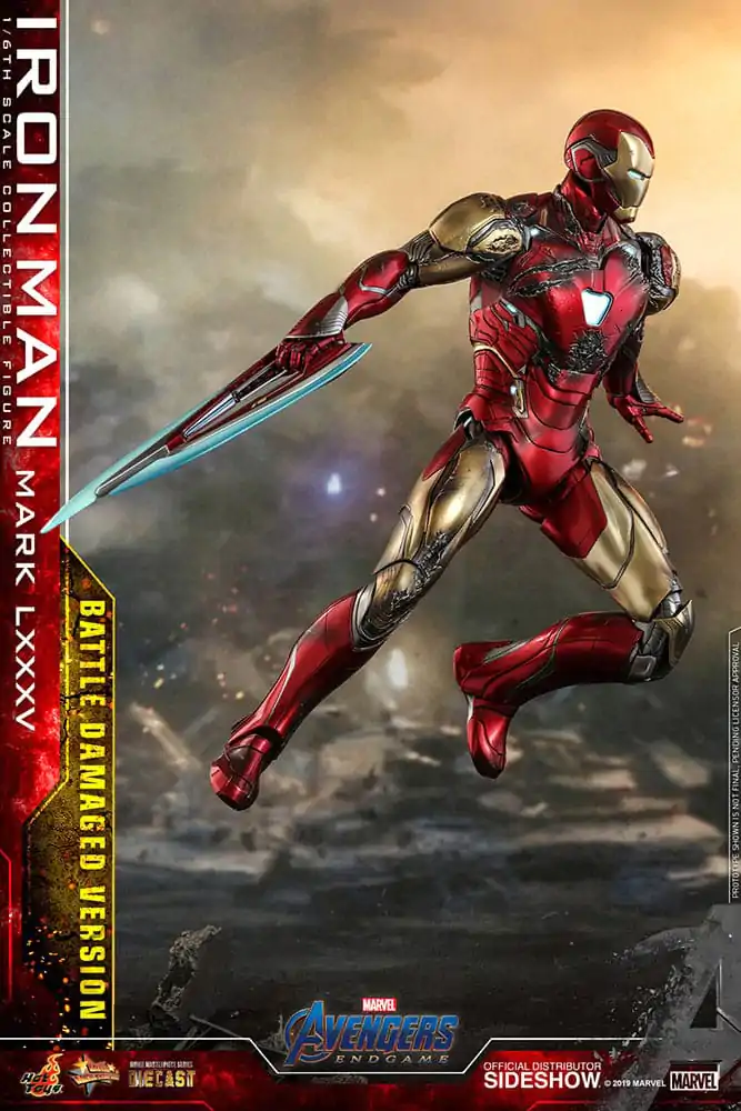 Avengers: Endgame Movie Masterpiece Diecast Figurina de actiune 1/6 Iron Man Mark LXXXV (Battle Damaged Version) Special Edition 32 cm poza produsului