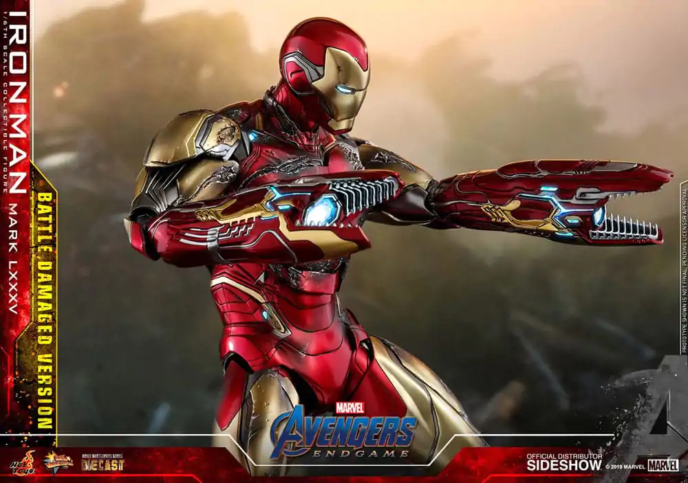 Avengers: Endgame Movie Masterpiece Diecast Figurina de actiune 1/6 Iron Man Mark LXXXV (Battle Damaged Version) Special Edition 32 cm poza produsului