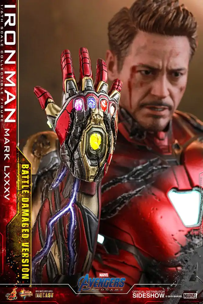 Avengers: Endgame Movie Masterpiece Diecast Figurina de actiune 1/6 Iron Man Mark LXXXV (Battle Damaged Version) Special Edition 32 cm poza produsului
