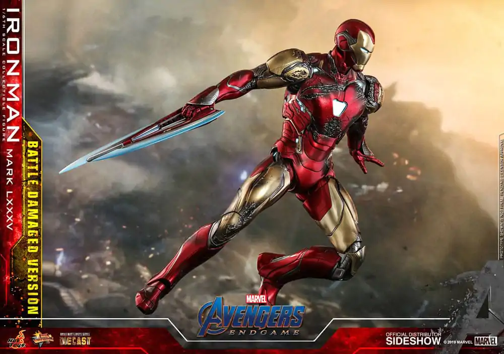 Avengers: Endgame Movie Masterpiece Diecast Figurina de actiune 1/6 Iron Man Mark LXXXV (Battle Damaged Version) Special Edition 32 cm poza produsului