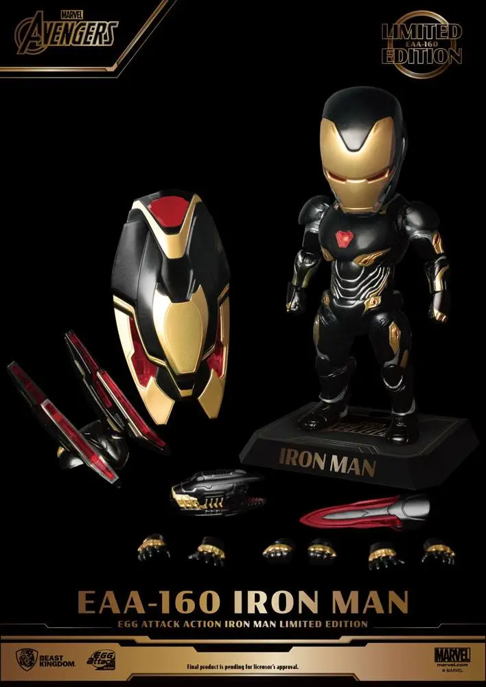 Avengers Infinity War Egg Attack Figurina de Acțiune Iron Man Mark 50 Ediție Limitată 16 cm poza produsului