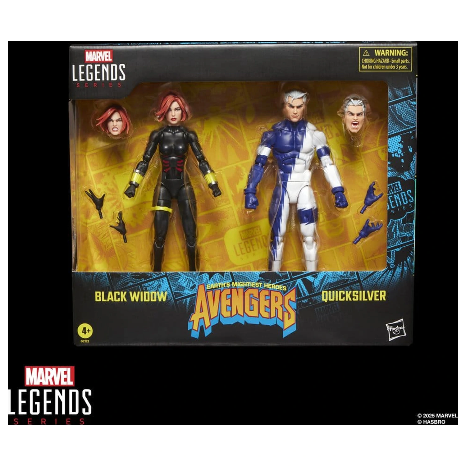 Avengers Marvel Legends Figurina de actiune pachet 2 Black Widow & Quicksilver 15 cm poza produsului