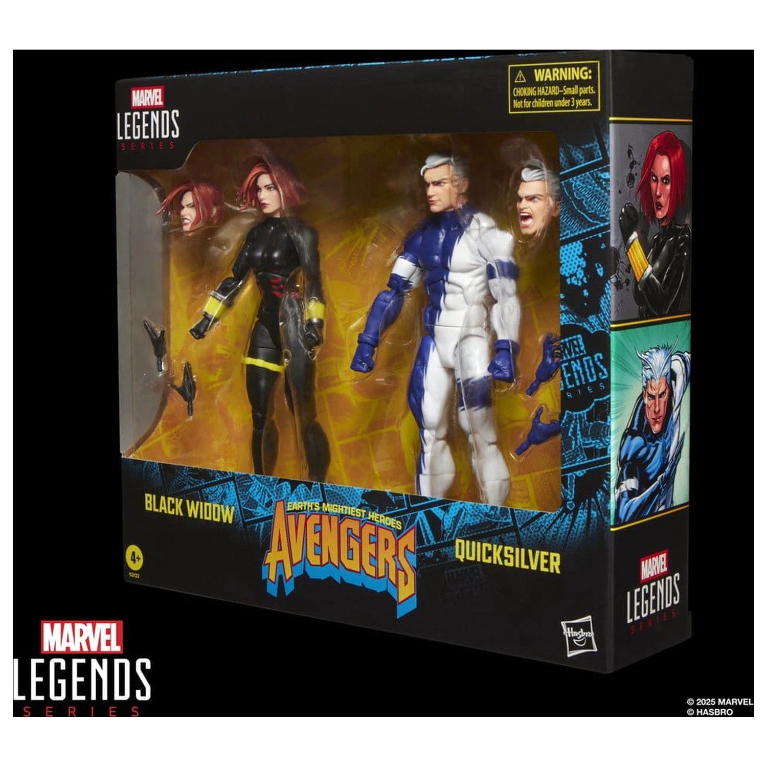 Avengers Marvel Legends Figurina de actiune pachet 2 Black Widow & Quicksilver 15 cm poza produsului