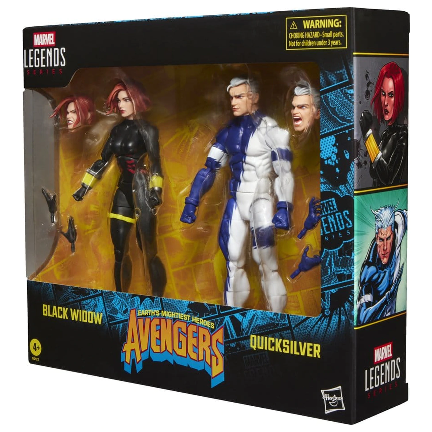 Avengers Marvel Legends Figurina de actiune pachet 2 Black Widow & Quicksilver 15 cm poza produsului