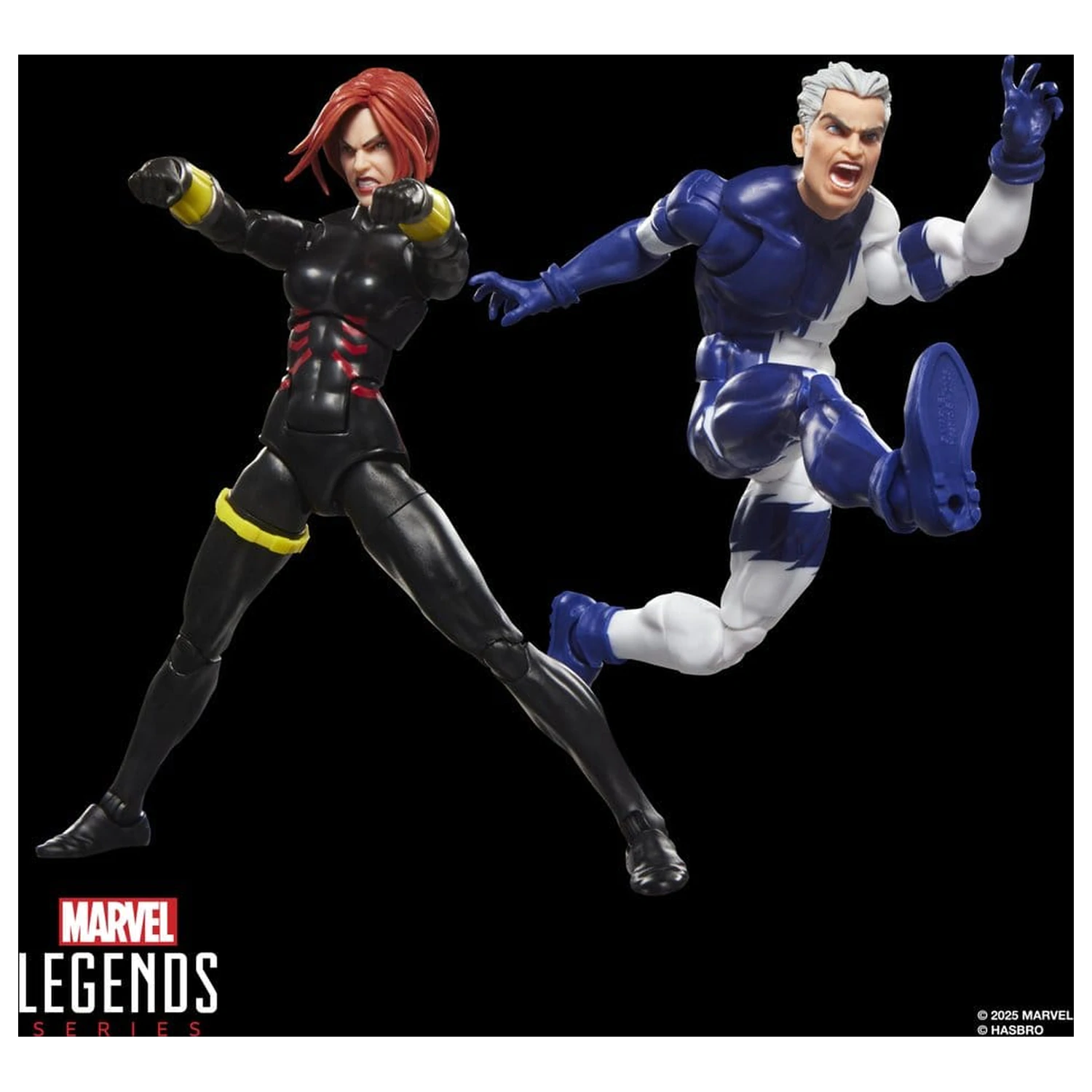 Avengers Marvel Legends Figurina de actiune pachet 2 Black Widow & Quicksilver 15 cm poza produsului