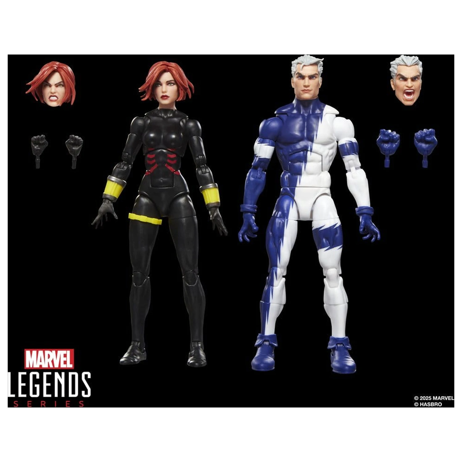Avengers Marvel Legends Figurina de actiune pachet 2 Black Widow & Quicksilver 15 cm poza produsului