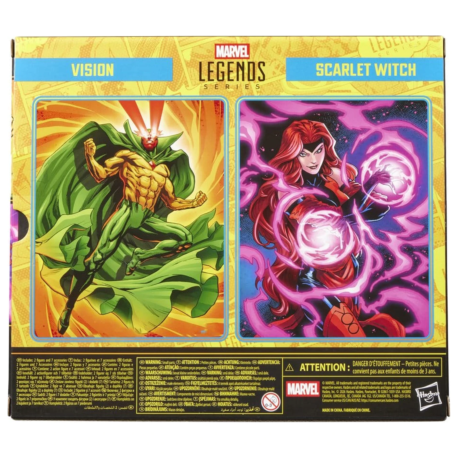 Avengers Marvel Legends Figurina de actiune 2-Pack Vision & Scarlet Witch 15 cm poza produsului