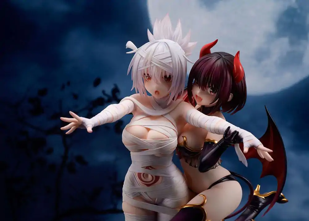 Ayakashi Triangle Statuie PVC Matsuri Kazamaki & Suzu Kanade & Shirogane 25 cm poza produsului