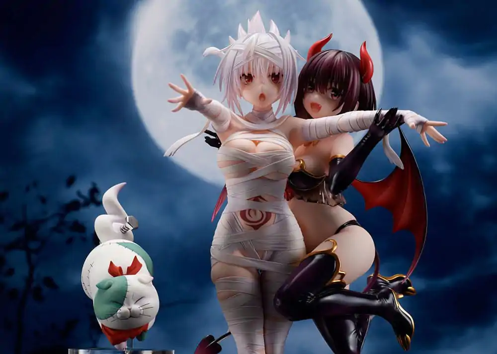 Ayakashi Triangle Statuie PVC Matsuri Kazamaki & Suzu Kanade & Shirogane 25 cm poza produsului