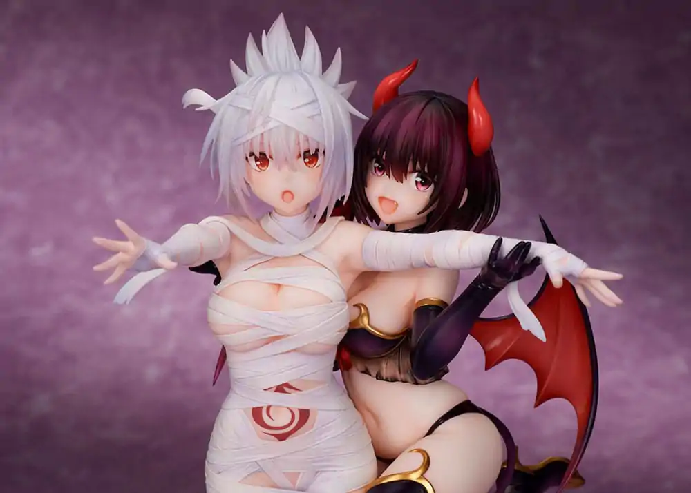 Ayakashi Triangle Statuie PVC Matsuri Kazamaki & Suzu Kanade & Shirogane 25 cm poza produsului