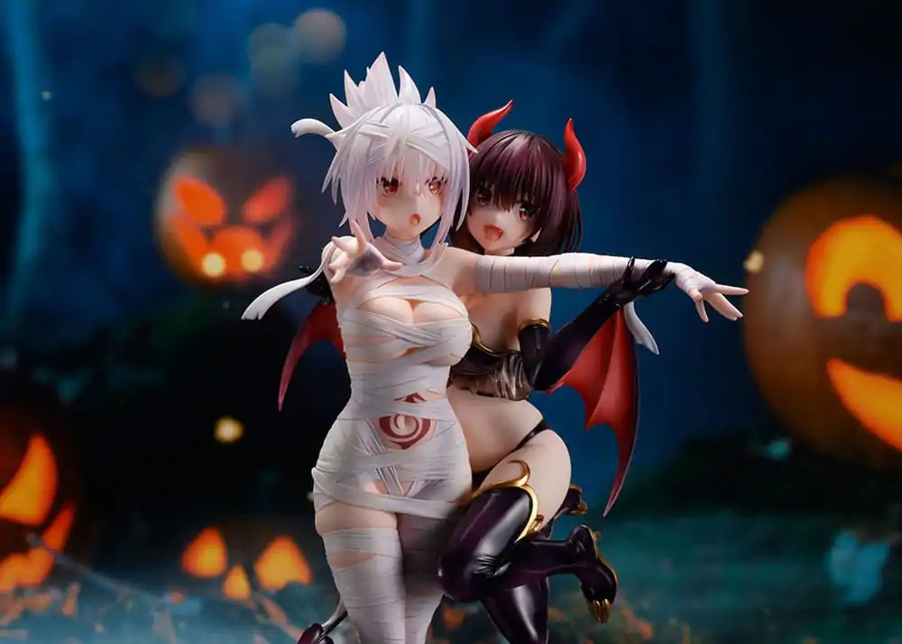 Ayakashi Triangle Statuie PVC Matsuri Kazamaki & Suzu Kanade & Shirogane 25 cm poza produsului