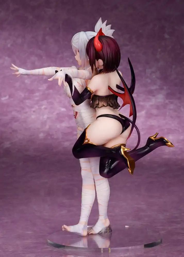 Ayakashi Triangle Statuie PVC Matsuri Kazamaki & Suzu Kanade & Shirogane 25 cm poza produsului