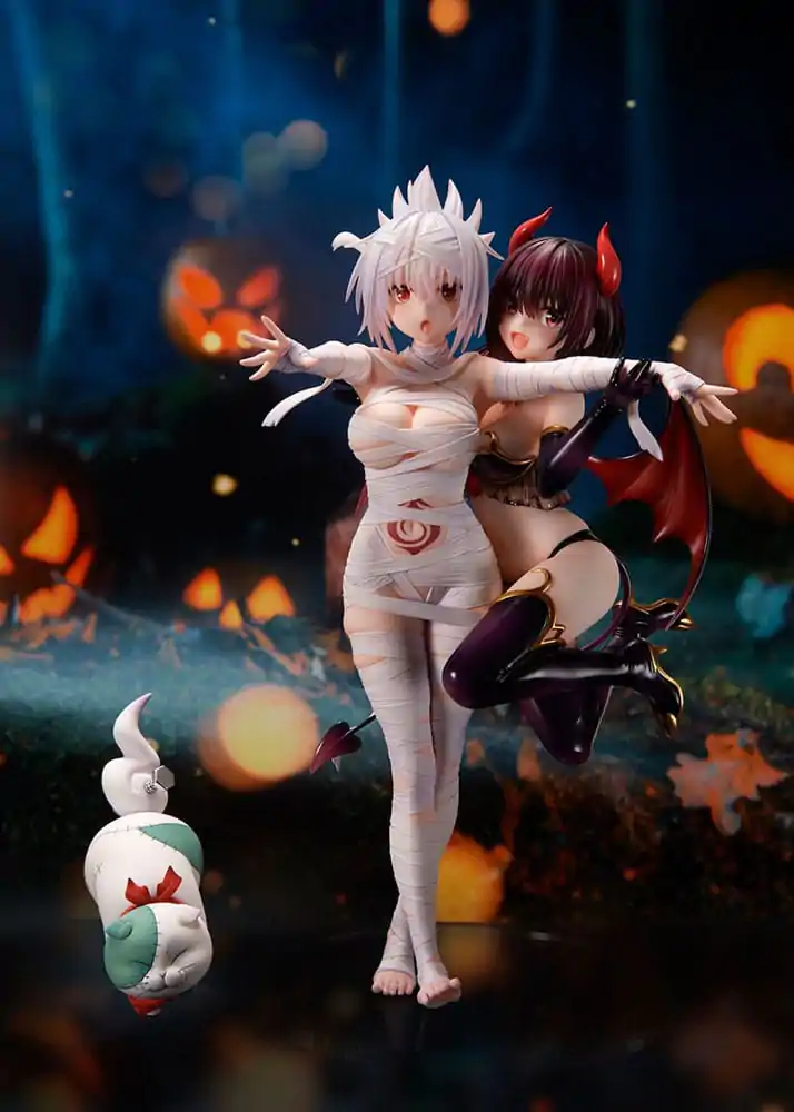 Ayakashi Triangle Statuie PVC Matsuri Kazamaki & Suzu Kanade & Shirogane 25 cm poza produsului