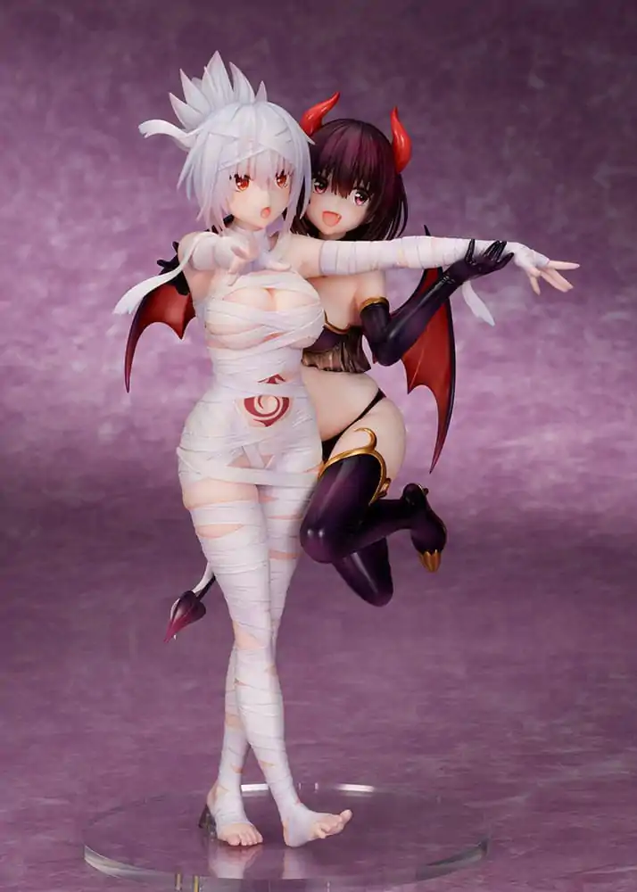 Ayakashi Triangle Statuie PVC Matsuri Kazamaki & Suzu Kanade & Shirogane 25 cm poza produsului
