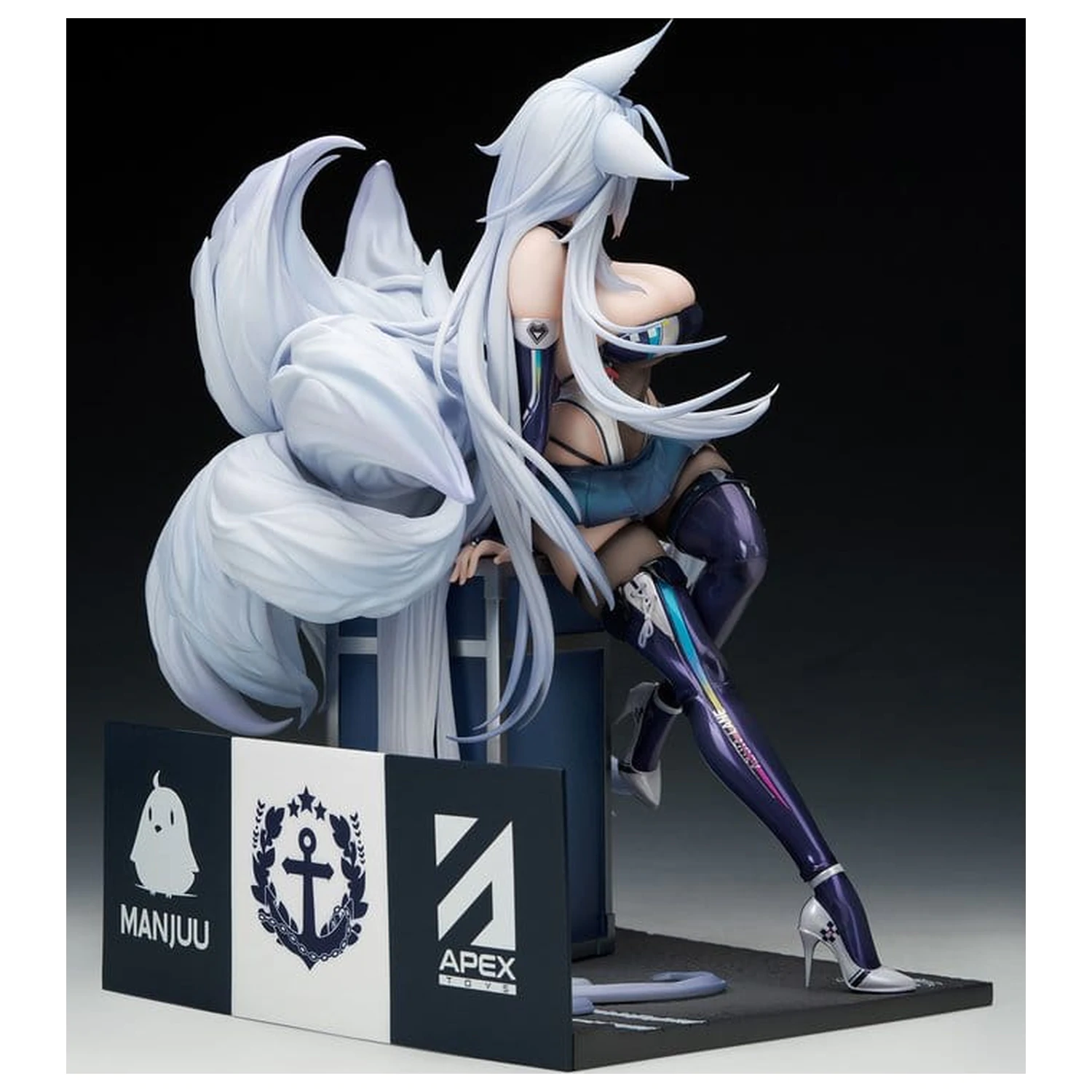 Azur Lane figurina PVC 1/7 Shinano Moonlit Chrome Ver. Acrylic Special Edition cu display 25 cm poza produsului