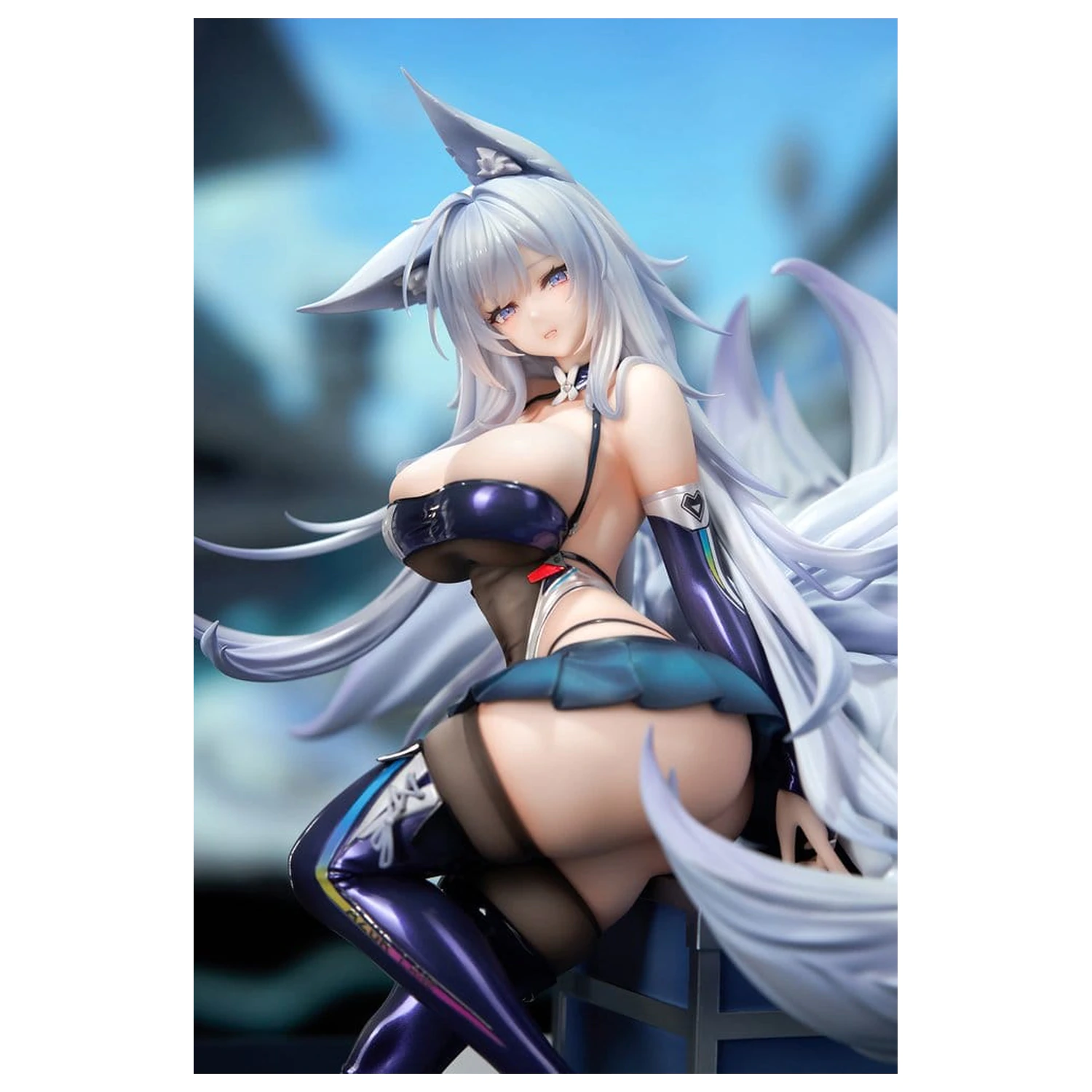 Azur Lane figurina PVC 1/7 Shinano Moonlit Chrome Ver. Acrylic Special Edition cu display 25 cm poza produsului
