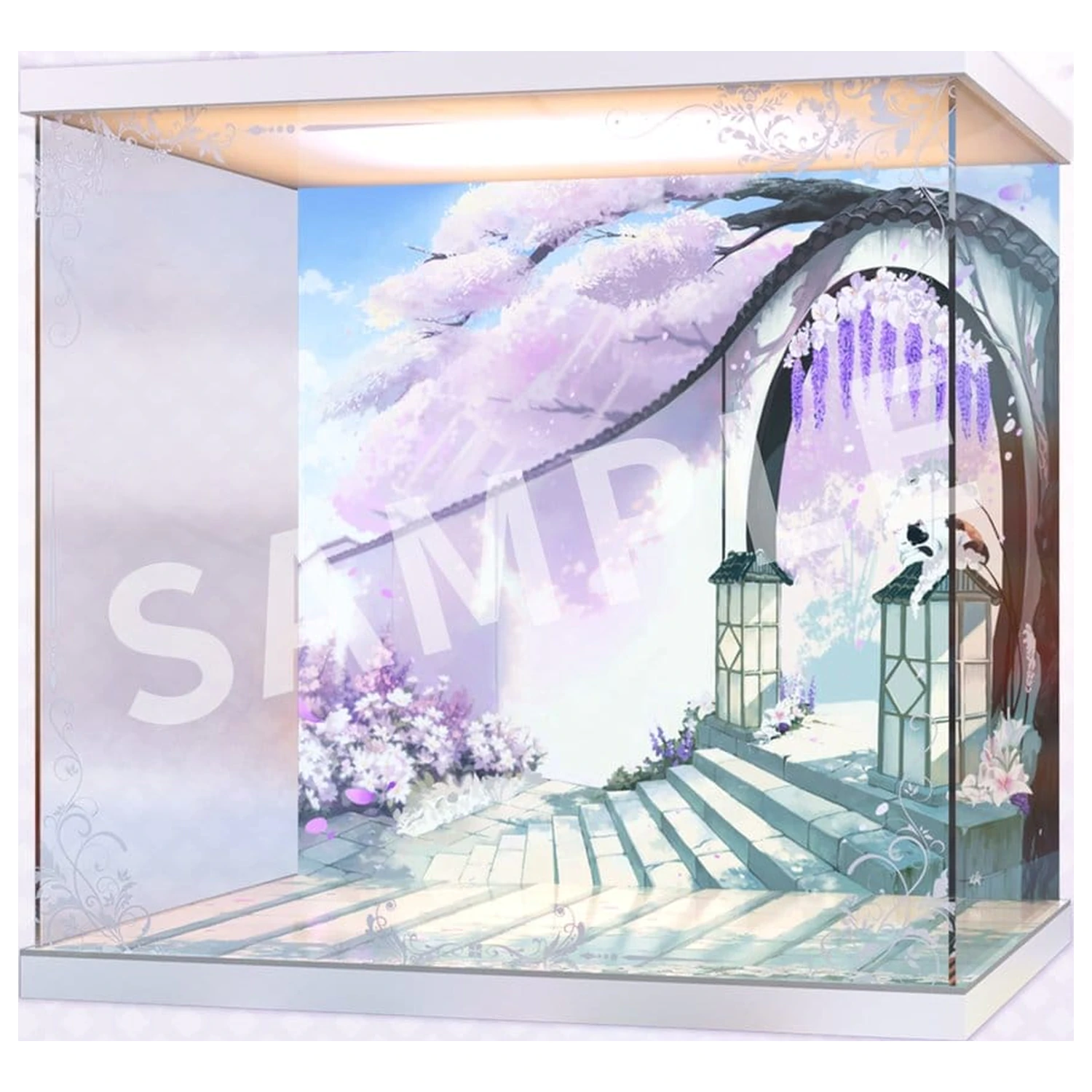 Vitrină Acrilică LED Azur Lane pentru Musashi Purest Wisteria Ver. 47 x 37 x 46 cm poza produsului