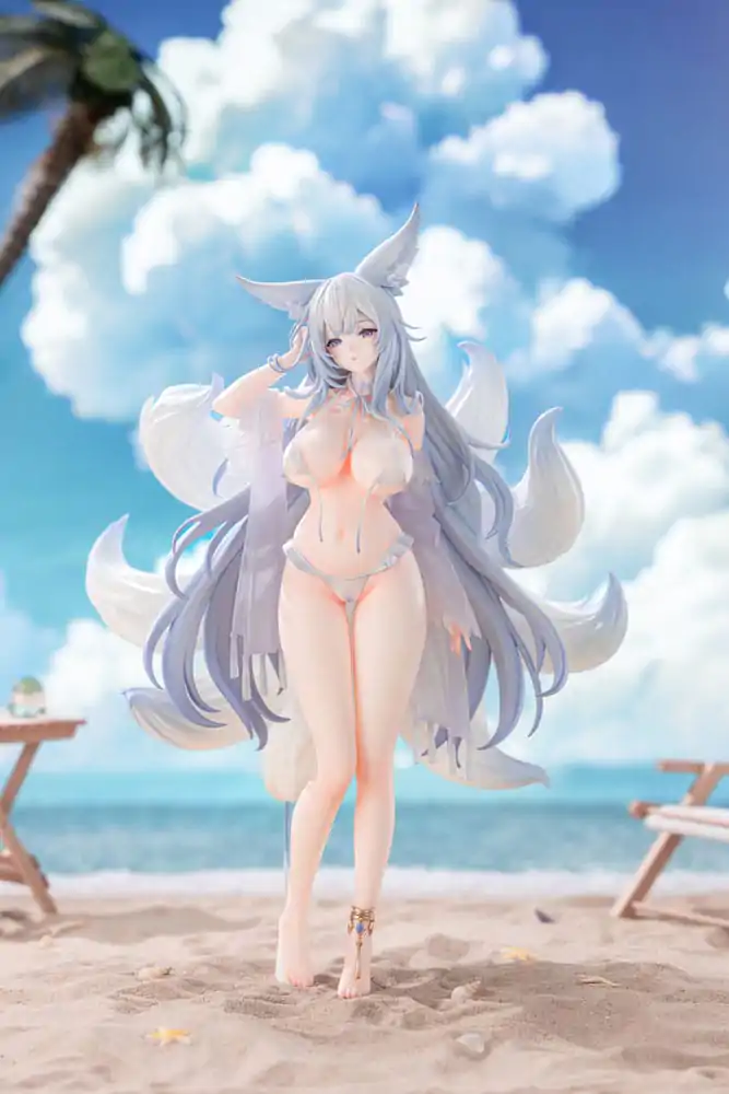 Azur Lane amiami x AniGame Statuie PVC 1/6 Shinano Dreamy White Sands Ver. 30 cm poza produsului